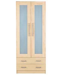 2 Door 2 Drawer Wardrobe - Maple