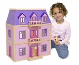 Melissa and Doug Multi-Level Wooden Dollhouse