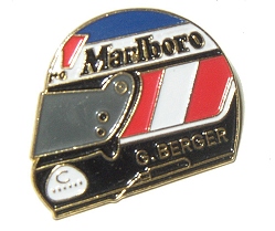 Memorabilia Berger Helmet Gold Trim