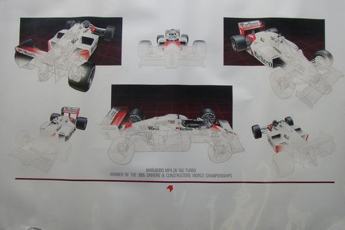 Memorabilia Posters Marlboro Mclaren MP4-2B Poster