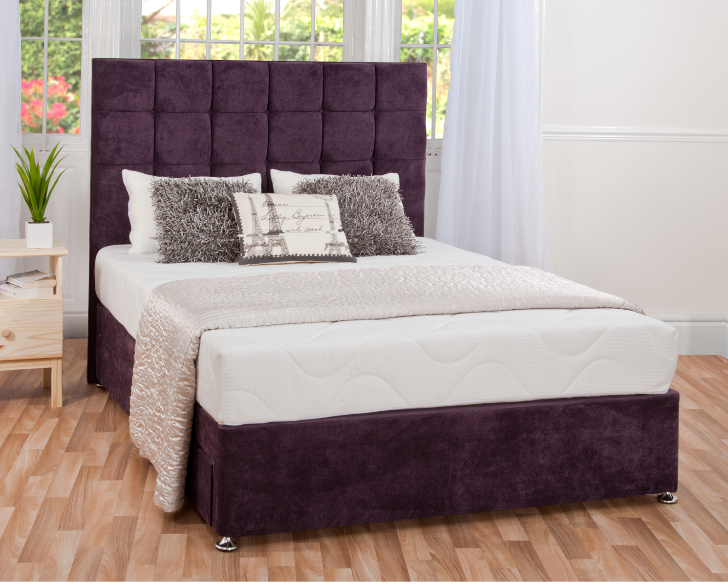 Coolmax Deluxe Fabric Double Divan and Mattress