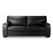 Large Leather Sofa, Black