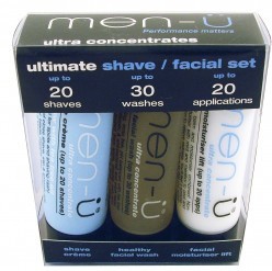 MEN-U ULTIMATE SHAVE/FACIAL SET (3 PRODUCTS)