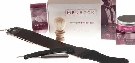 Men Rock Straight Razor Shaving Gift Set