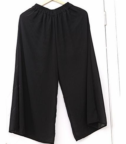 Men Womens Clothing and Accessories ILOVEDIY Fashion Long Wide Leg Chiffon Palazzo Culottes Trousers for Women Pink