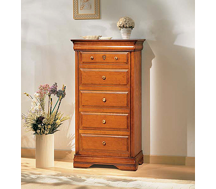 Menard Meubles Sophia Cherry 5 Drawer Chest