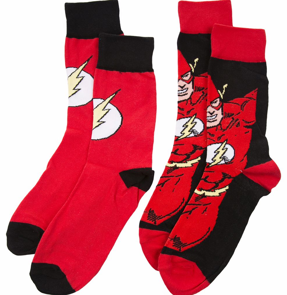 2pk DC Comics The Flash Socks