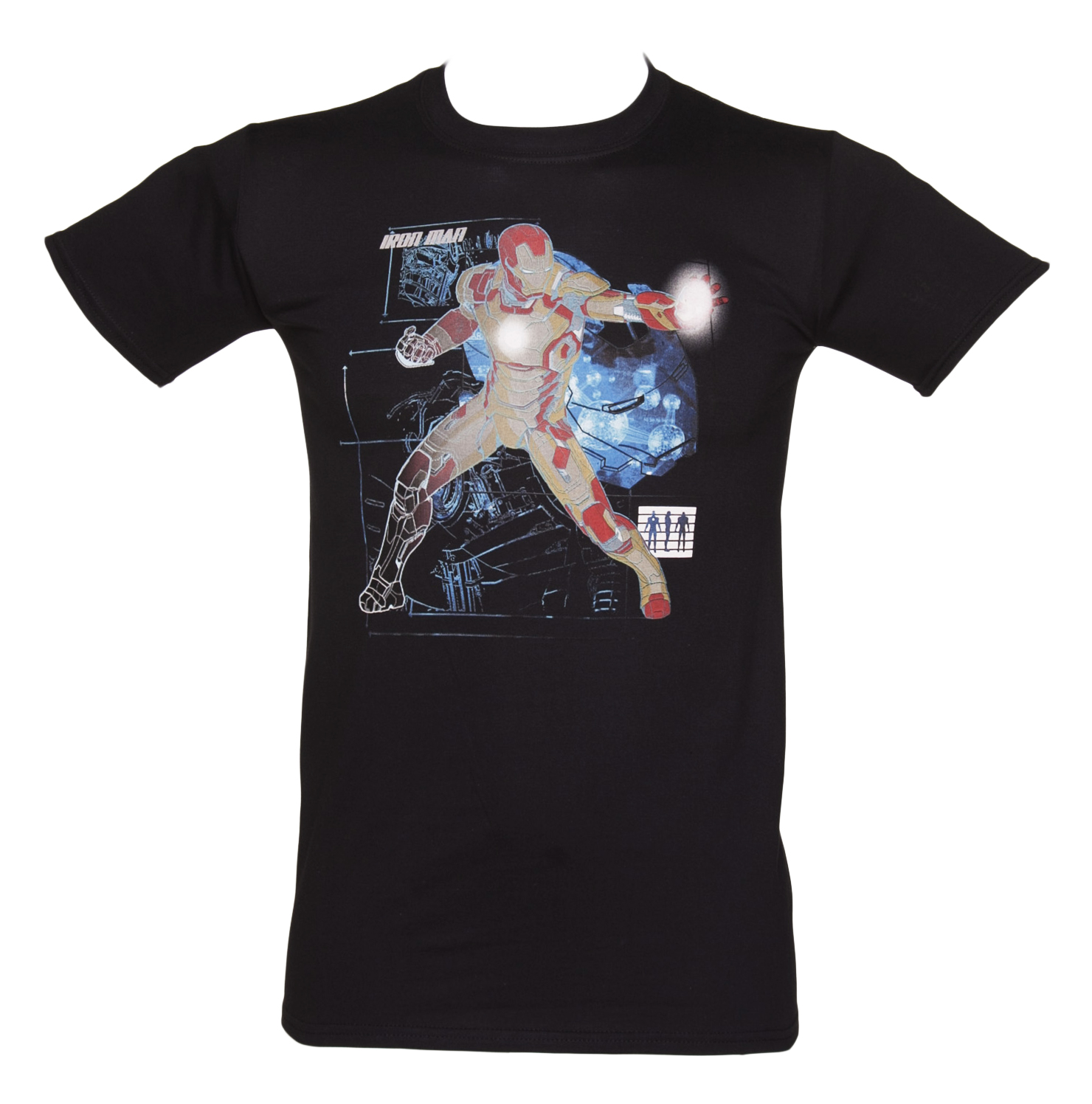 Black Iron Man Attack T-Shirt