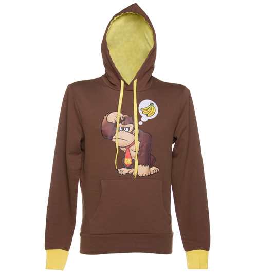 Brown Nintendo Donkey Kong Hoodie