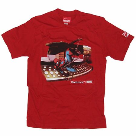 Marvel vs Technics Spiderman Red T-Shirt