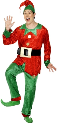 Mens Costume: Elf Elgar with Hat (Medium)