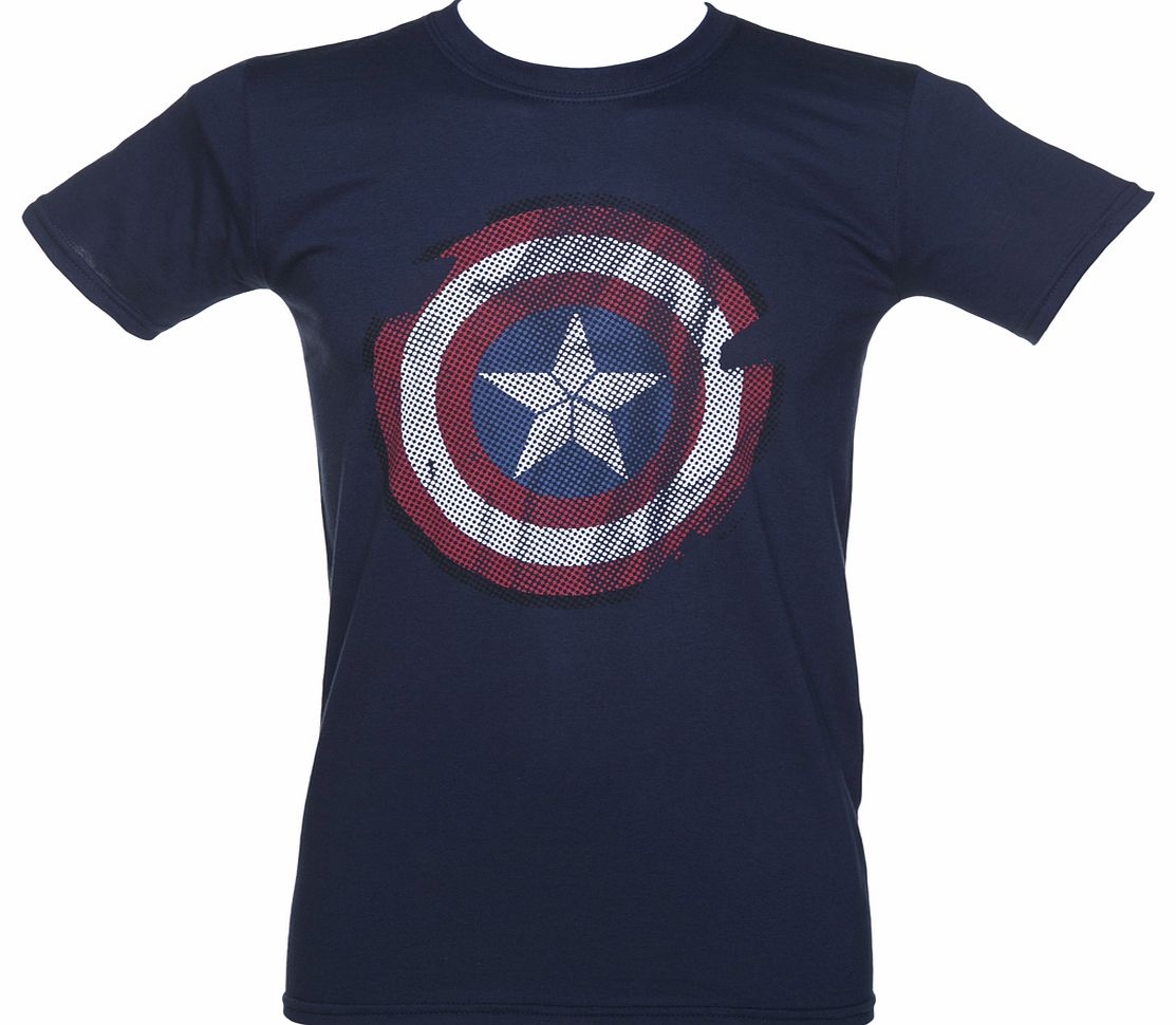 Distressed Captain America Shield T-Shirt