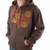 mens Element Burning Hoody. Chocolate