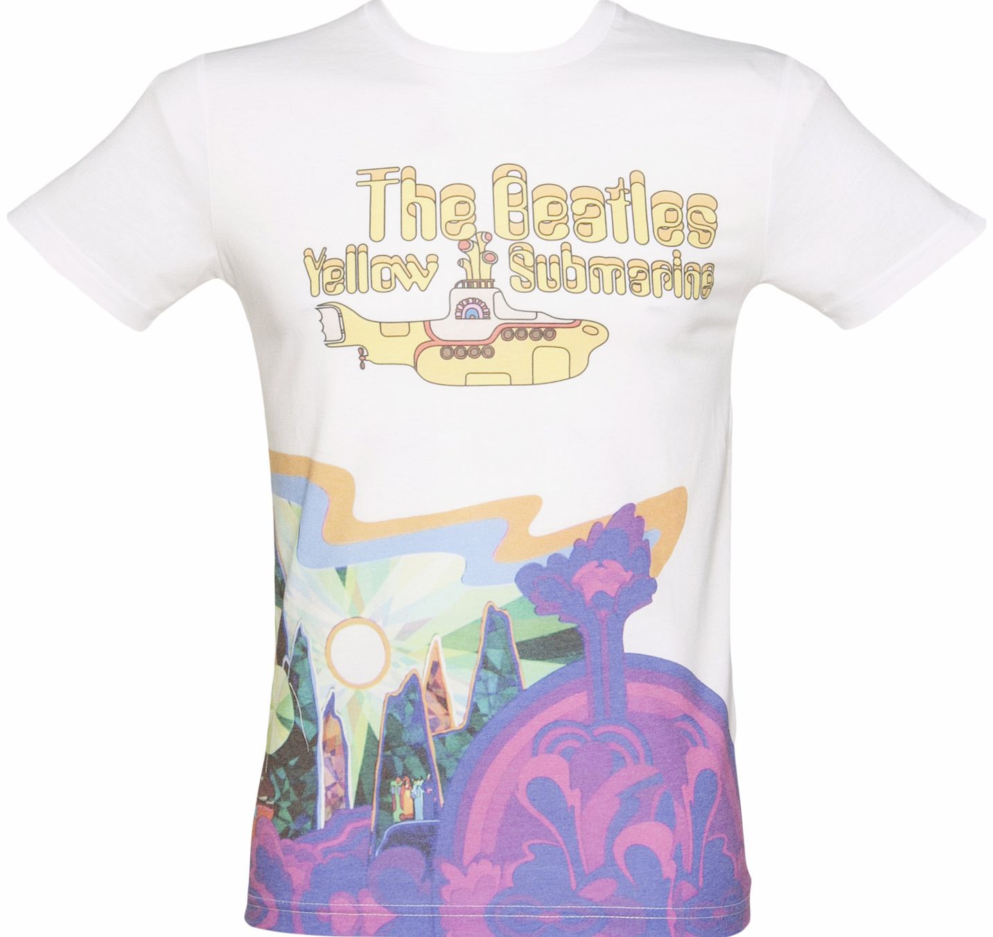 Off White Yellow Submarine Beatles T-Shirt