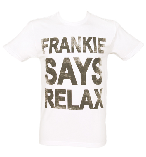 White Frankie Says Relax T-Shirt