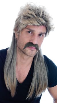 Mens Wig - Mullet Blonde