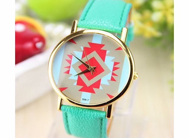 Menu Life New Fashion Leather GENEVA Watch For Ladies Women Dress Watch Quartz Watches