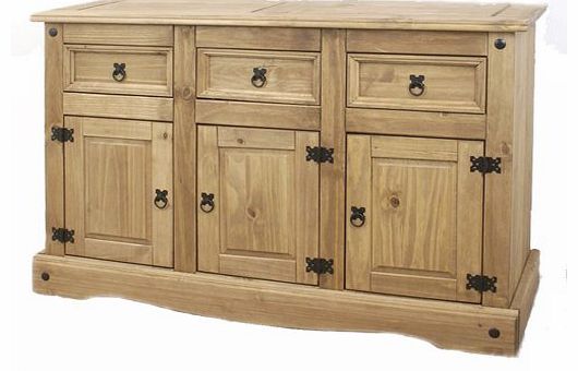 Mercers Furniture Corona 3-Door 3-Drawer Sideboard