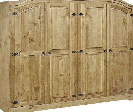 Mercers Furniture Corona 4 Door Arch Top Wardrobe