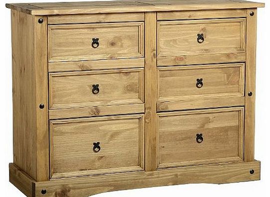 Corona 6-Drawer Wide Chest