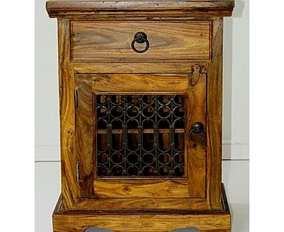 Mercers Furniture Indian Jali Thakat Gothic Bedside Cabinet