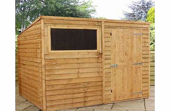 Mercia Garden Overlap Pent Wooden Garden Shed -