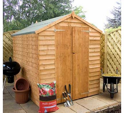 Mercia Garden Overlap Double Door Shed Windoless