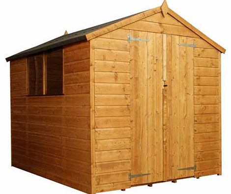 Mercia Garden Products Ltd Mercia Garden Shiplap Apex Double Door Shed 8 x