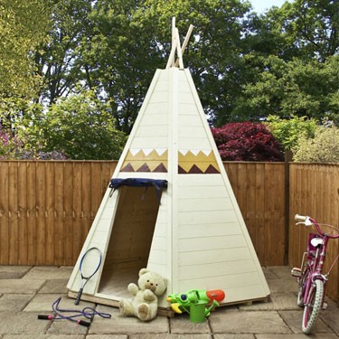 Mercia Garden Products Wigwam Wooden Playhouse