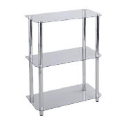 3 shelf Storage, Clear Glass