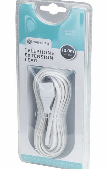 Mercury avlink Telephone Extension Lead 10m 283.937UK