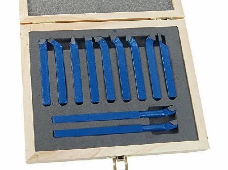 Merry Tools 11011808 Lathe 11Pc Brazed Engineer Boring Milling Cutting Turning Tool Set 8MM