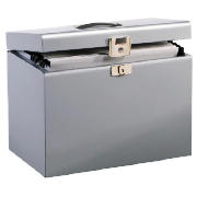 Metal Box File Silver