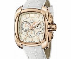 Metal CH Mens Club Champagne White Watch