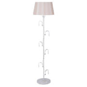 Metal Leaf Trail Floor lamp ivory