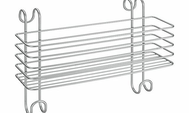 Metaltex Radius Large Storage Basket For Bathroom Heated Towel Radiator, Polytherm Coated