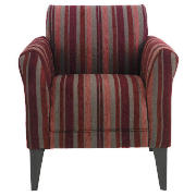 Metro Occasional chair, Plum stripe