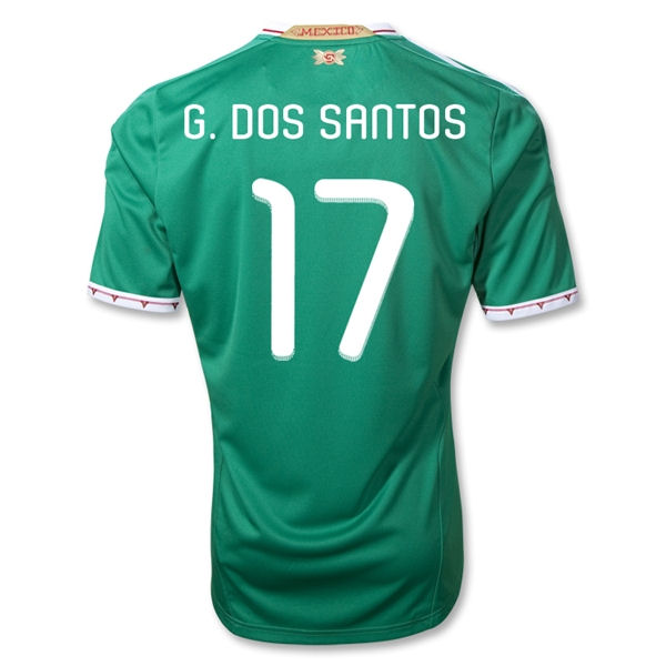 Mexico Adidas 2011-12 Mexico Adidas Home Shirt (G.Dos Santos 17)