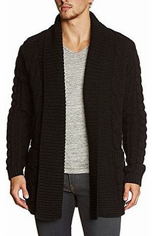 Mexx  Mens Long Sleeve Cardigan - Black - Black - XX-Large