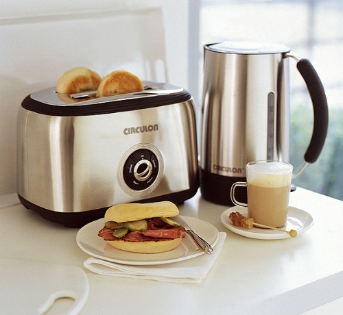 Meyer Prestige Circulon Kettle and Toaster Set