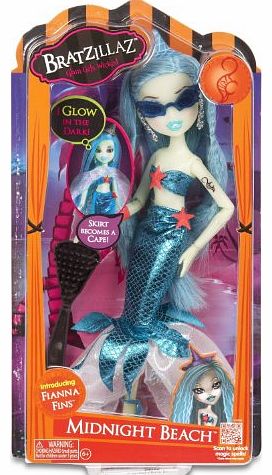 MGA Bratzillaz - Midnight Beach Glow in the Dark Fianna Fins With Accessories