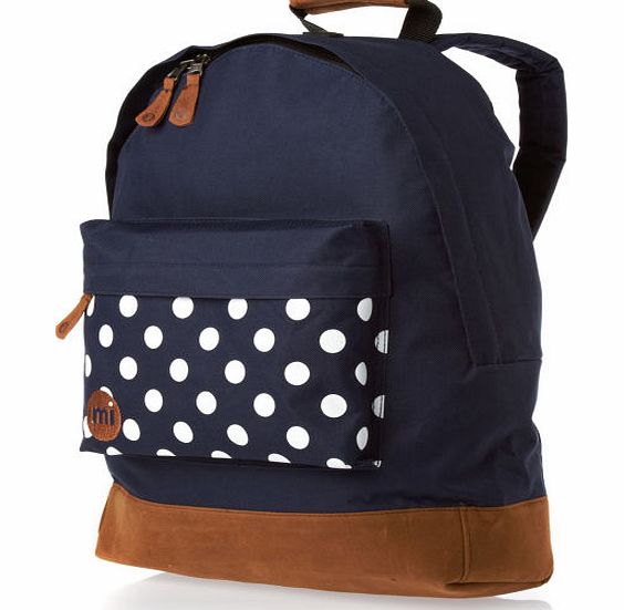 Mi-Pac Polkadot Backpack - Navy