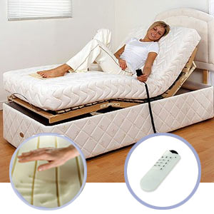 MiBed Chloe- 5FT (2 x 2FT 6and#39; Linked) Adjustable Bed