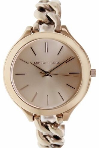 MK3223 Slim Runway Rose Gold Ladies Watch