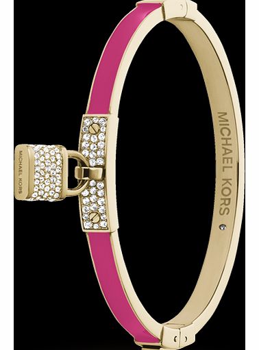 Pink Enamel Padlock Bangle MKJ3480710