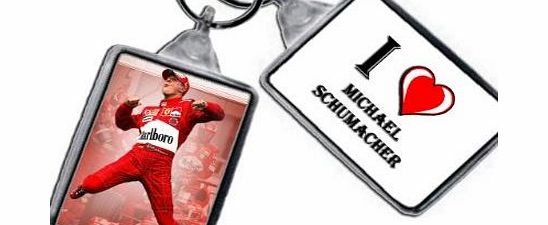 MICHAEL SCHUMACHER I HEART MICHAEL SCHUMACHER KEYRING - I LOVE MICHAEL SCHUMACHER KEYRING