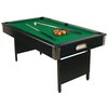 6Ft Black Prince Pool Table