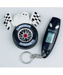 Michelin Digital Tyre Gauge and Car Vent Air Freshener Set