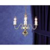 Micromark ANTWERP 3 LIGHT BRASS CHANDELIER