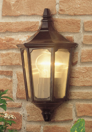 Flush Wall Lantern - MM4686 - Black